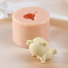 Молд силиконовый "Олень сидит" (издел. 4х4,5х4,5 см ) - фото 24343088