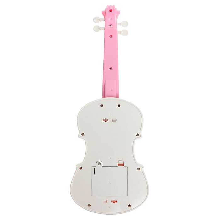Игрушка музыкальная «Скрипка», световые и звуковые эффекты, цвет розовый