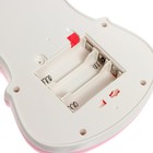 Игрушка музыкальная «Скрипка», световые и звуковые эффекты, цвет розовый - фото 7336355