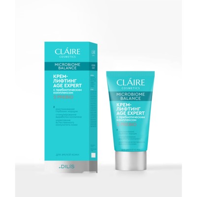 Крем-лифтинг Claire Cosmetics Microbiome Balance AGE EXPERT, для зрелой кожи, 50 мл