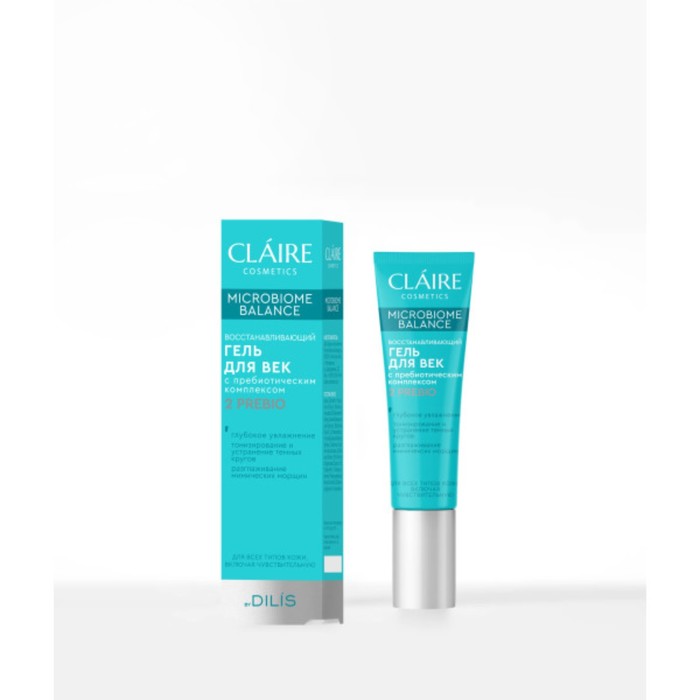 Гель для век Claire Cosmetics Microbiome Balance, восстанавливающий, для всех типов, 15 мл   1004067 - Фото 1