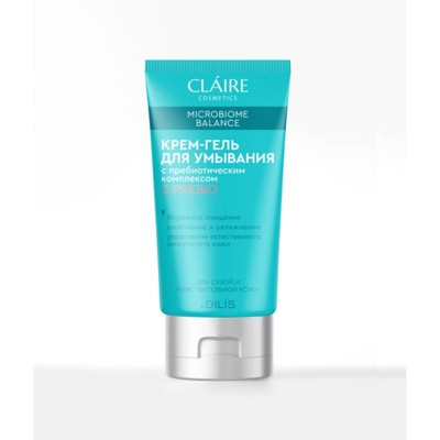 Крем-гель для умывания Claire Cosmetics Microbiome Balance, для сухой кожи, 150 мл