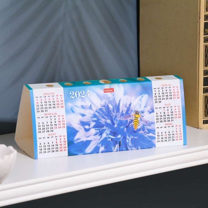 Календарь настольный, домик "Животные и природа" 2024, МИКС, 10,5х16 см 9794895 9794905