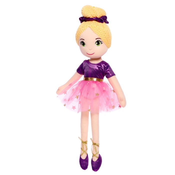 Мягкая кукла «Балерина София в фиолетовом платье», 40 см - фото 1906372190