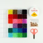 Набор для создания украшений, 24 цвета, размер 1 штуки: 3 мм., леска, ножницы, фурнитура - Фото 2