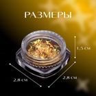 Пайетки для декора «Золотые звёздочки», цвет золотистый - Фото 2