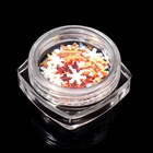 Пайетки для декора «Снежок», цвет серебристый, медный - Фото 4