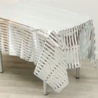 Скатерть «Полоска», 137х183 см, цвет серебро - Фото 2