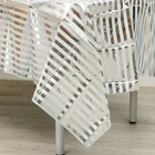 Скатерть «Полоска», 137х183 см, цвет серебро - Фото 3