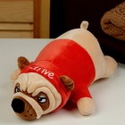 Мягкая игрушка «Мопс», 30 см, цвет красный - фото 320158836