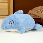 Мягкая игрушка «Кот» в костюме акулы, 25 см, цвет голубой - Фото 3