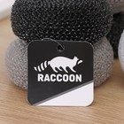 Губка для посуды Raccoon «Бублик», 9×4 см, набор 5 шт - фото 8130255