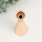 Подсвечник металл на 1 свечу "Песочные часы" d=3 см золото 6х19 см - фото 22711750