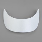 Козырёк для кепки, 5 × 17,5 × 5,5 см, цвет белый - Фото 3