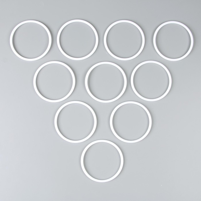 Основа для творчества и декора «Кольцо» набор 10 шт., размер 1 шт. — 10 × 0,53 см