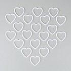 Основа для творчества и декора «Сердце», набор 20 шт., размер 1 шт. — 6×6×0.45 см - Фото 2