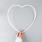 Основа для творчества и декора «Сердце», цвет белый - Фото 4