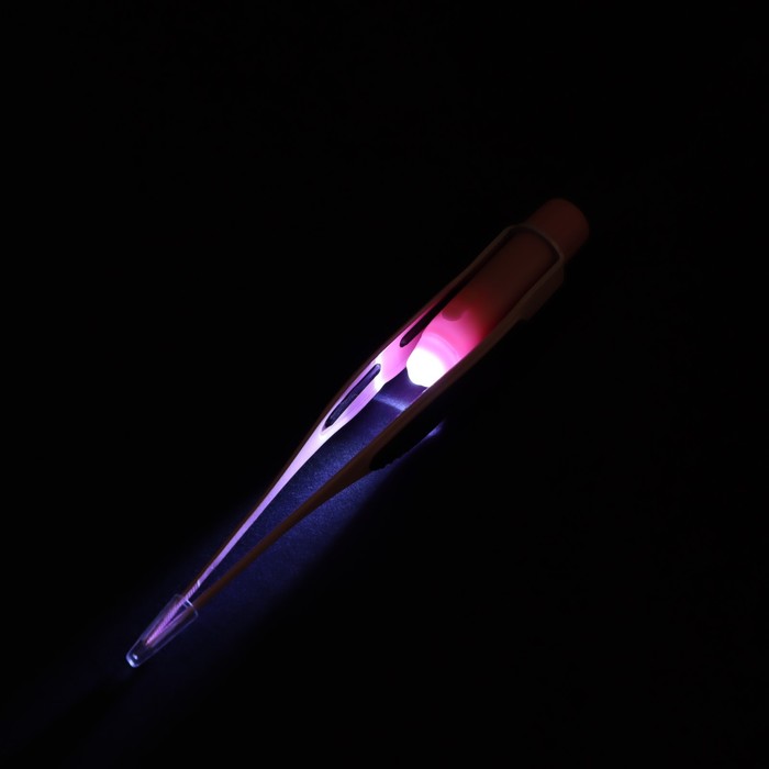 Пинцет LuazON LP-03, подсветка, палочка для чистки ушей, 3 насадки, от батареек (не в комп)   975069