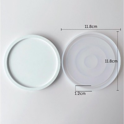 Форма силиконовая универсальная «Круг», размер изделия 11,2 × 11,2 × 0,9 см