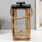 Подсвечник дерево "Лаконичность" 31х15х15 см - фото 22938059