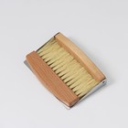Набор для уборки: совок и щётка, 16×10,5×4 см, 16×4×1,6 см, 30 пучков, натуральный волос - Фото 2