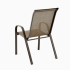 Набор садовой мебели: стол + 2 стула, коричневый, текстилен - Фото 8