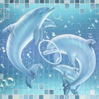 Стеновая панель ПВХ «Мозаика Лазурь Афалины » 960×480 мм, цвет голубой - Фото 2