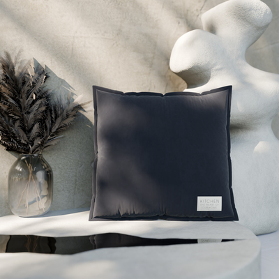 Подушка Этель, 45×45+1 см, чёрная, 100% хлопок