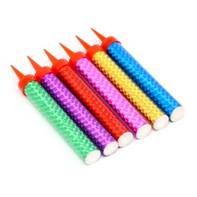 Свечи фонтаны в торт «Цветные искры», 6 шт., 10 см, горение 30 сек.