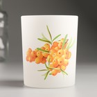 Подсвечник "ЯГОДЫ. Облепиха" 9,3х7,7 см, 240 мл - фото 22766118