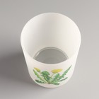 Подсвечник "БОТАНИКА. Одуванчик" 9,3х7,7 см, 240 мл - фото 25469947