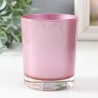 Подсвечник "МЕТАЛЛИК розовый" 9х7,5 см, 250 мл - фото 42147945