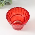 Подсвечник "Циния" 6,5х8,3 см, 120мл КРАСНЫЙ 9894516