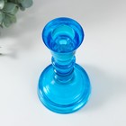 Подсвечник "КРИСТОФФ-1"СИНИЙ 16,5х8,5 см МИКС - фото 24258403