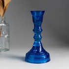 Подсвечник "КРИСТОФФ-1"СИНИЙ 16,5х8,5 см МИКС - фото 24258404