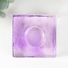 Подсвечник "КВАДРАТ" 3х8 см СИРЕНЕВЫЙ - фото 25479570