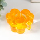 Подсвечник "ЛИСТОЧЕК" ОРАНЖЕВЫЙ 3х9,6 см, 40мл - фото 22766390