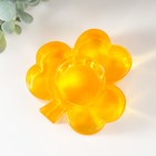 Подсвечник "ЛИСТОЧЕК" ОРАНЖЕВЫЙ 3х9,6 см, 40мл - фото 25479573