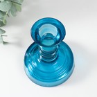 Подсвечник "КРИСТОФФ-3" ЛАЗУРНЫЙ 10,5х8,5 см 9894671