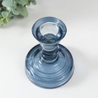 Подсвечник "КРИСТОФФ-3" ЧЕРНИКА 10,5х8,5 см - фото 43748683