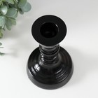 Подсвечник "ЧЕРНЫЙ ГЛЯНЕЦ КРИСТОФФ-2 " 14х 8,5 см - фото 25479576