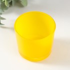 Подсвечник "ДЭЙ" 5,5х6 см, 100 мл ЖЕЛТЫЙ - фото 44386744