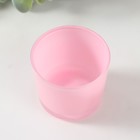 Подсвечник "ЛЮСТР розовый ДЭЙ" 5,5х6 см, 100 мл - фото 806102816