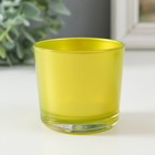 Подсвечник "МЕТАЛЛИК лайм ДЭЙ " 5,5х 6 см, 100мл - фото 22773486