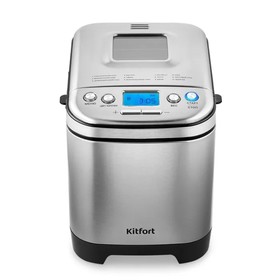 

УЦЕНКА Хлебопечь Kitfort КТ-306,450 Вт,2 программ,до 0.75 кг,выбор цвета корочки,серебристая