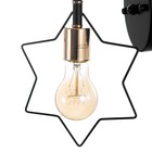 Бра «Звезда» Е27 40 Вт черный 15×17×26 см - фото 4475574