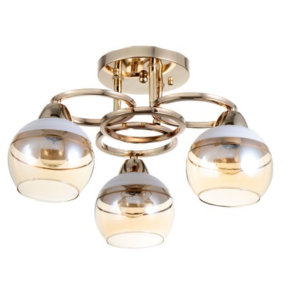 Люстра "Айрис" 3хЕ27 40Вт золото 42х42х23 см BayerLux