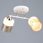 Люстра "Аделла" 2хЕ27 40Вт бело-золотой 40х19х24 см BayerLux - фото 24428005