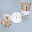 Люстра "Аделла" 2хЕ27 40Вт бело-золотой 40х19х24 см BayerLux - фото 24428008