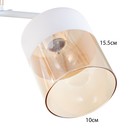 Люстра "Аделла" 2хЕ27 40Вт бело-золотой 40х19х24 см BayerLux - фото 24428009